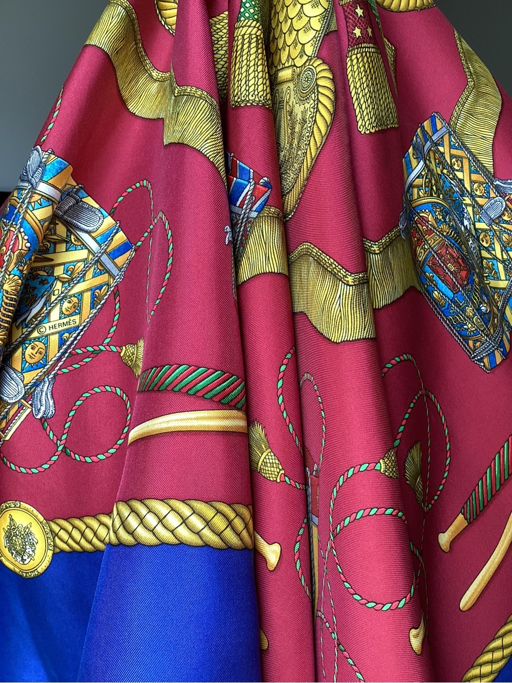 Hermes silk “Les Tambours”
